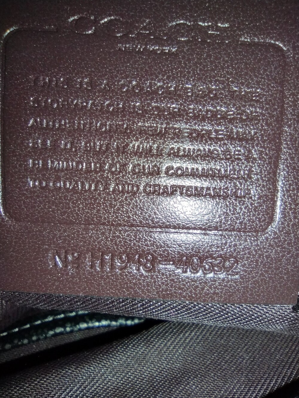 Coach Y2K Sutton Hobo Shoulder Bag Pebbled Leather Metallic Gunmetal 40632 - Picture 11 of 11